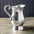 Tarifa 9.5 x 5.5 x 8.5 in. Hand Hammered Stainless Steel Silver Pitcher TA2627714